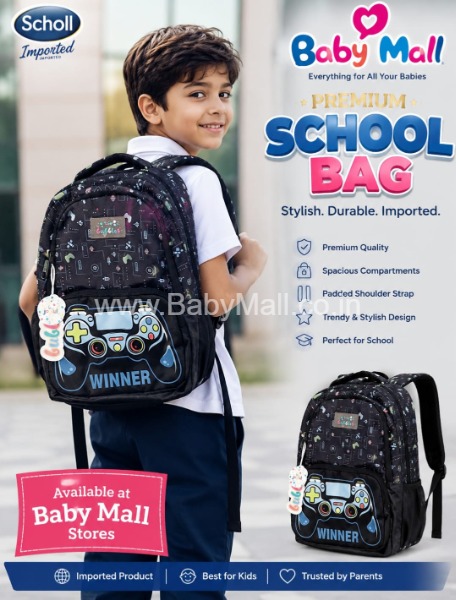 Be Joy Ful Bubbles Winner Premium School Bag Imported 
